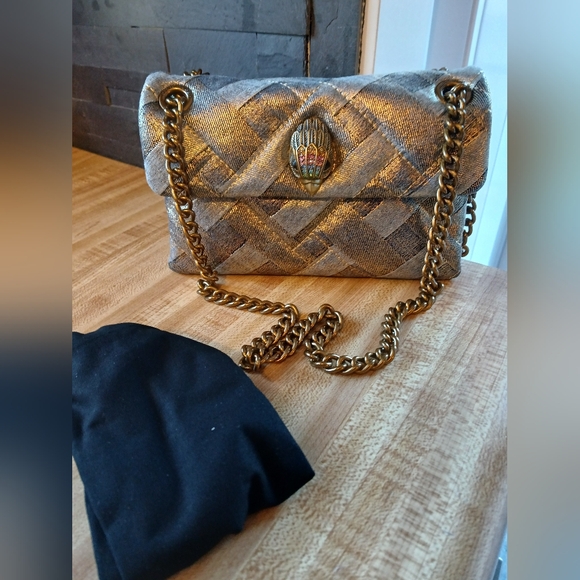 Kurt Geiger NWT Kensington W/Multi Colored Raven & Dustbag - Picture 4 of 8